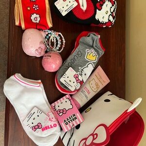 Hello Kitty Accessory Set - Red, Pink, White